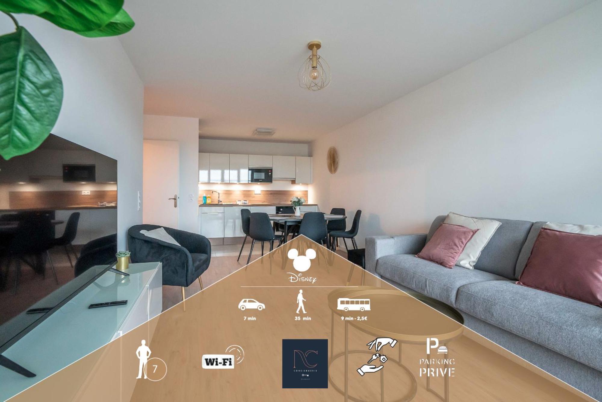 *Disneyland-Paris* 7Pers, Wifi, Netflix, Parking Serris Bagian luar foto